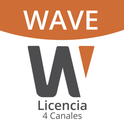 [N4-WAVE-EMB-04-164389] Licencia Wisenet Wave Para 4 Canales  de Grabador Hanwha