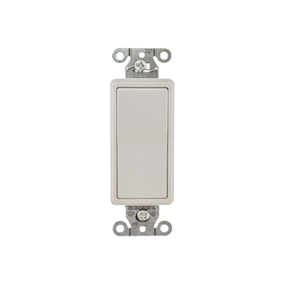 [N4-HUB-DS-320W-231530] Interruptor Decorador de 20 A 120-277 V CA/ 3 Vías/ Cableado Lateral y Posterior / Color Blanco.