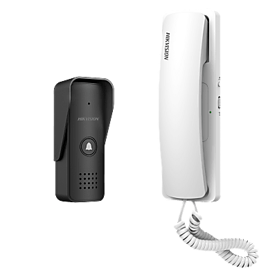 [N4-DS-KIS103/US-241301] Kit de Videoportero Hibrido TurboHD con Pantalla LCD touch de 7" Wi-Fi / Frente de Calle para Exterior de Policarbonato / 720p (1 Megapíxel )130° de Visión (Gran Angular) / Llamada a App Hik-Connect