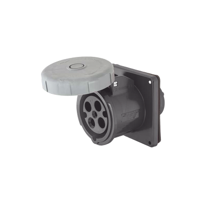 [N4-HUB-HBL-460-R5W-228991] Receptáculo Pin and Sleeve Trifásico / 60 A 600 VCA 3 Fases / 3 Polos 4 Hilos / Hermético / Grado Industrial.