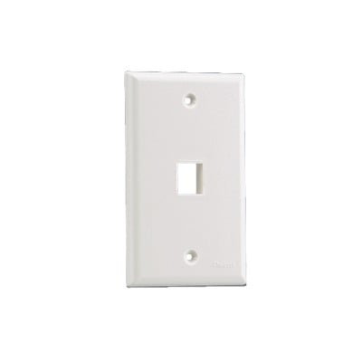 [N4-NK1FNEI-74112] Placa de Pared Vertical, Salida Para 1 Puerto Keystone, Color Marfil