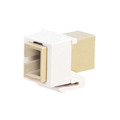 [N4-NKSCMZWH-74355] Módulo Acoplador SC Simplex, para Fibra Óptica Monomodo OS1/OS2, Tipo Keystone, Color Blanco