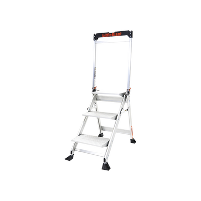 [N4-JUMBO-STEP-3WHR-159598] Escalera de Tijera con Punto de Apoyo Anti-caídas de 0.67 m (Nivel de Pie), con Peldaños JUMBO, (SKU 11903).
